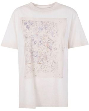 Golden Goose Short-Sleeved T-Shirt With Print - White