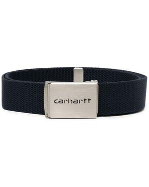 Carhartt Woven Fabric Belt With Logo - Black