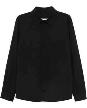 BE ABLE Camicia Nera Blake A Maniche Lunghe - Nero