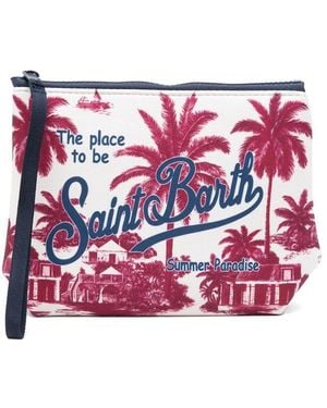 Mc2 Saint Barth 'Aline' And Clutch Bag - Red
