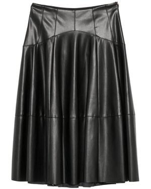 Liu Jo Gonna Midi A Pieghe Morbide - Nero