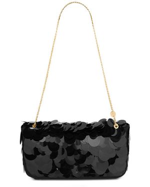 Rabanne Borsa Baguette Sparkle - Bianco