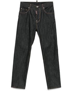 DSquared² Cotton Jeans With Contrast Stitching - Gray