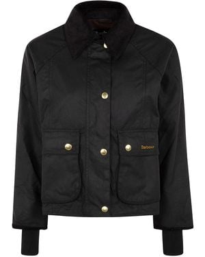 Barbour Giubbotto Nero Con Colletto