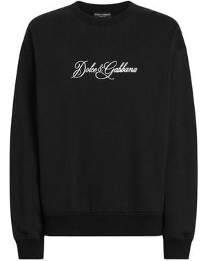 Dolce & Gabbana Felpa Girocollo - Nero