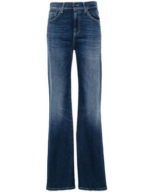 Dondup Jeans Amber A Gamba Larga - Blu