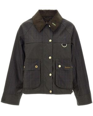 Barbour Giacca Cerata Beadnell - Nero