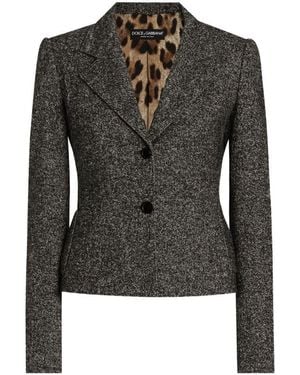 Dolce & Gabbana Single-Breasted Jacket - Black