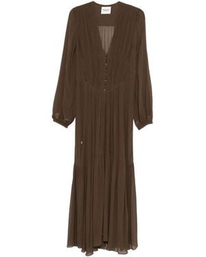 Isabel Marant Abito Lungo 'Briane' - Marrone