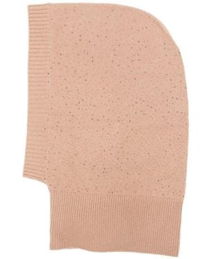 Max Mara Passamontagna Mxajunior Rosa - Bianco