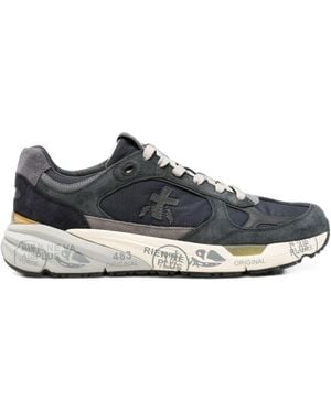 Premiata Sneakers Blu Cenere - Bianco