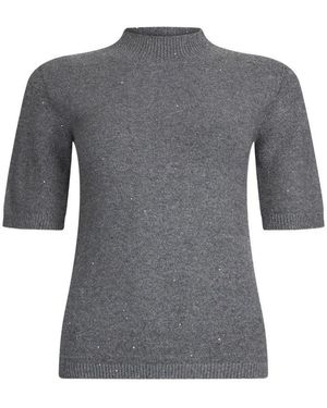 Liu Jo Turtleneck Knit Top - Gray