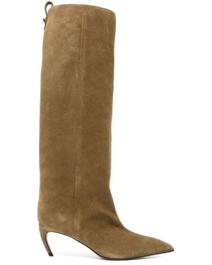 The Attico Military 'Lea' Boot - Green