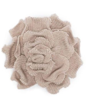 Vanisé 'Sand Rose' Brooch - Natural