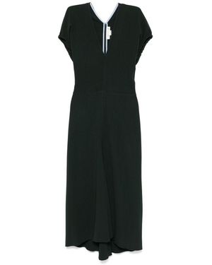 Victoria Beckham V-Neck Dress - Black