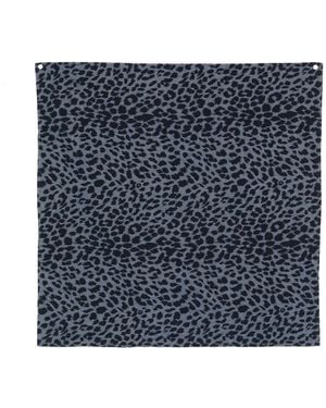 Aspesi Sciarpa Con Stampa Leopardata - Blu