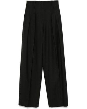 Victoria Beckham Pleated Pants - Black
