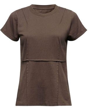 MM6 by Maison Margiela T-Shirt A Maniche Corte - Marrone