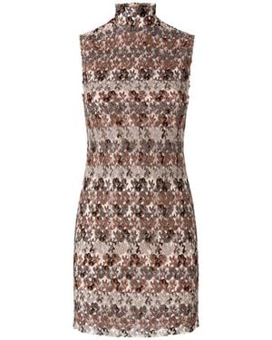 Missoni Short Sleeveless Lace Dress - Brown