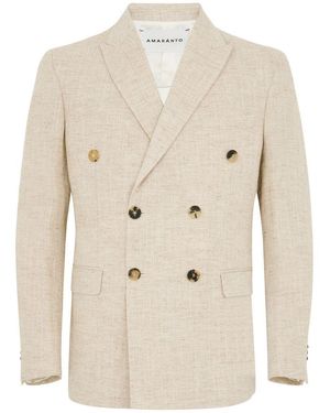 Amaranto Blazer Elegante A Doppiopetto - Neutro