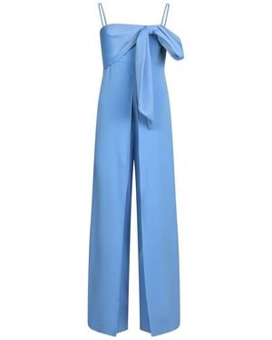 Liu Jo Bow-Detail Jumpsuit - Blue