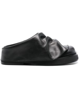 The Attico Mini Robin Mules - Black