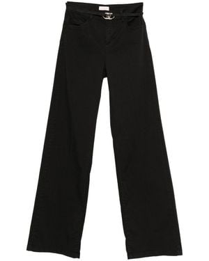 Liu Jo Jeans Neri A Vita Alta Con Cinturina - Nero