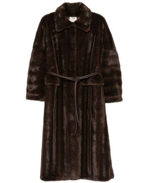 VALENTINI 1972 Cappotto Lungo Marrone - Nero