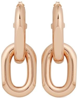 Rabanne Orecchini Double 'Xl Link' Rose - Bianco