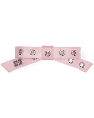 Ganni Fermaglio Per Capelli A Fiocco - Rosa