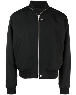 Jil Sander Wool Bomber Jacket - Black