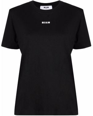 MSGM T-Shirt A Maniche Corte - Nero
