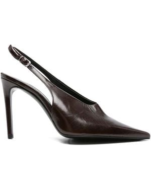 Guglielmo Rotta Calfskin Slingbacks - Black