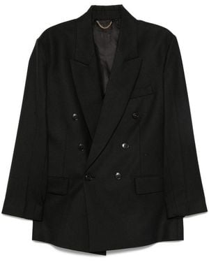 Victoria Beckham Double-Breasted Blazer - Black