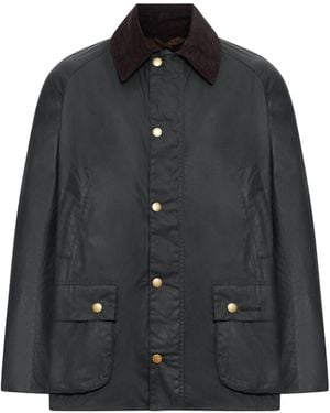 Barbour Giacca Cerata Ashby Verde Oliva - Nero