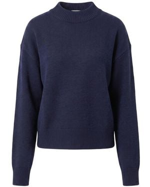 Pinko Maglia Blu Sparta Con Design Sulla Schiena