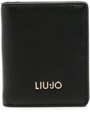 Liu Jo Portafoglio Nero Con Placca Logo