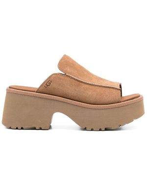 UGG Mules New Heights 55Mm - Marrone