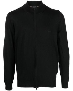 BOSS Cardigan Con Zip 'Balonso' - Nero