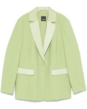 Marina Rinaldi Single-Breasted 'Mandare' Blazer - Green