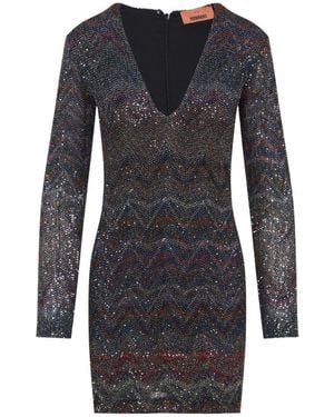 Missoni Short V-Neck Dress - Black