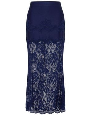 Rabanne Gonna Midi - Blu
