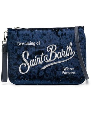 Mc2 Saint Barth Borsa A Spalla Parisienne Effetto Notte - Blu