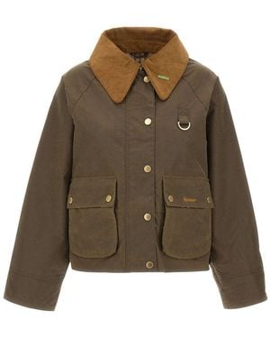Barbour Giacca Cerata Modern Spey Wax - Marrone