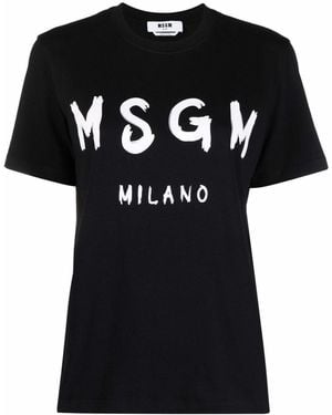 MSGM T-Shirt Girocollo - Nero