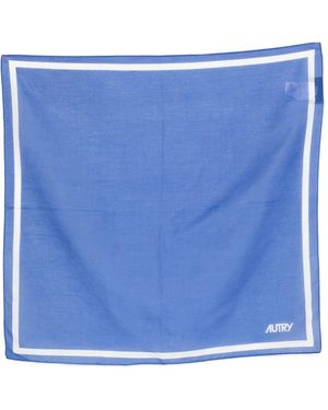 Autry Foulard Blu Con Logo