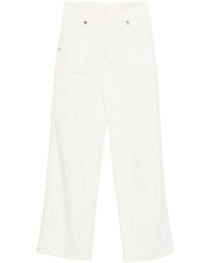 Ermanno Scervino Wide-Leg Jeans With High Waist - White