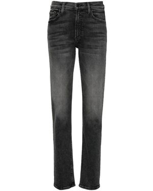 Mother Rider Skimp Skinny Jeans - Gray