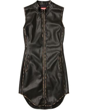 DIESEL Abito Corto 'D-Eneas' Smanicato - Nero