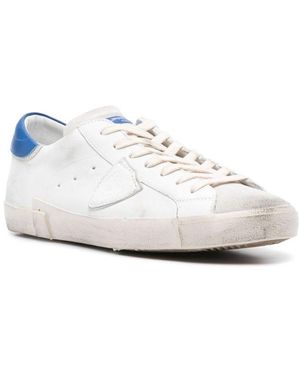 Philippe Model Sneakers bianche con finitura consumata - Bianco